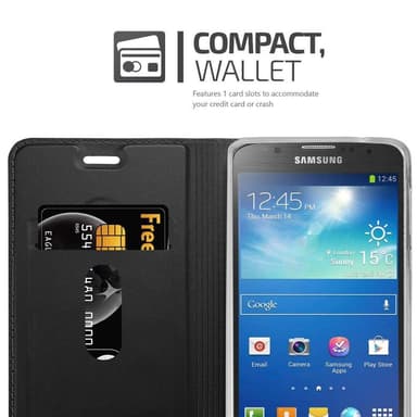 Samsung Galaxy S4 ACTIVE lommebokdeksel etui (svart)