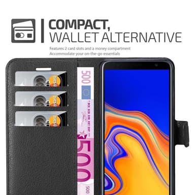 Samsung Galaxy J6 PLUS Deksel Etui Case (svart)