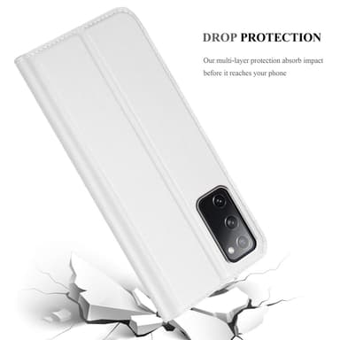 Samsung Galaxy S20 FE lommebokdeksel etui (sølv)
