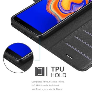 Samsung Galaxy J6 PLUS Deksel Etui Case (svart)