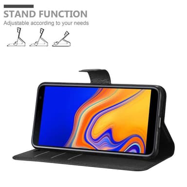 Samsung Galaxy J6 PLUS Deksel Etui Case (svart)