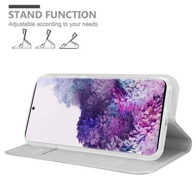 Samsung Galaxy S20 lommebokdeksel etui (sølv)