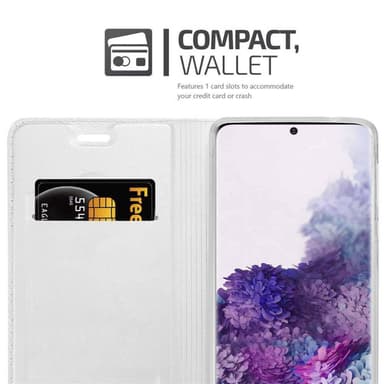 Samsung Galaxy S20 lommebokdeksel etui (sølv)