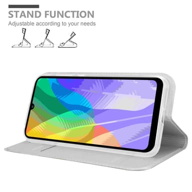 Huawei Y6P lommebokdeksel etui (sølv)