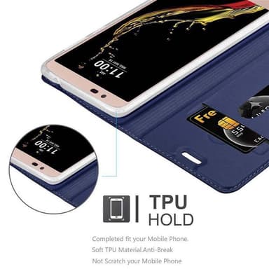 LG K10 2016 lommebokdeksel etui (blå)