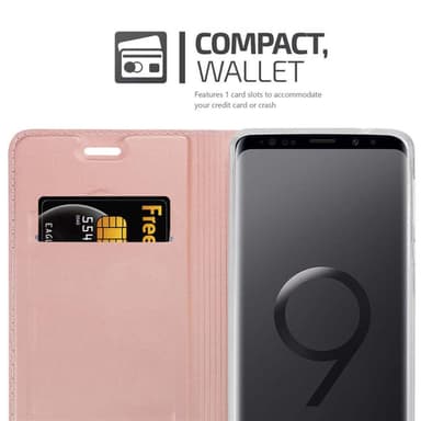 Samsung Galaxy S9 PLUS lommebokdeksel etui (rosa)