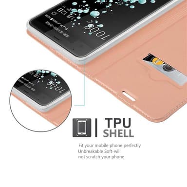 HTC U ULTRA lommebokdeksel etui (rosa)