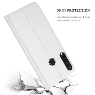 Huawei Y6P lommebokdeksel etui (sølv)