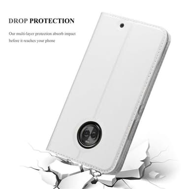Motorola MOTO X4 lommebokdeksel etui (sølv)