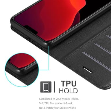 iPhone 12 PRO MAX Deksel Etui Case (svart)
