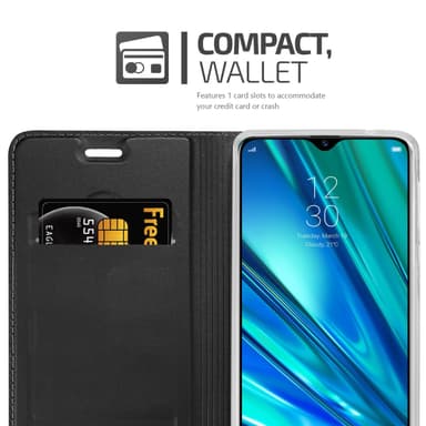 Realme 5 PRO / Realme Q lommebokdeksel etui (svart)