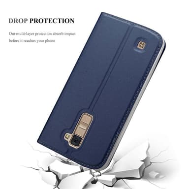 LG K10 2016 lommebokdeksel etui (blå)