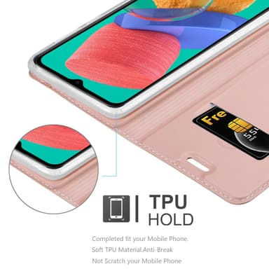 Samsung Galaxy M33 5G lommebokdeksel etui (rosa)
