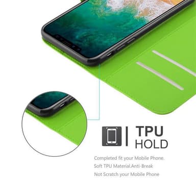 iPhone X / XS Deksel Etui Case (grønn)