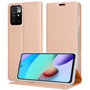 Xiaomi RedMi 10 lommebokdeksel etui (rosa)