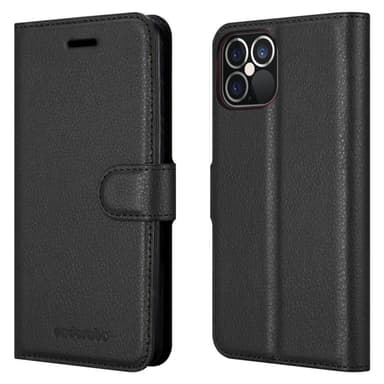 iPhone 12 PRO MAX Deksel Etui Case (svart)