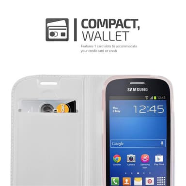 Samsung Galaxy S3 MINI lommebokdeksel etui (sølv)