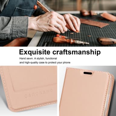 Xiaomi RedMi 10 lommebokdeksel etui (rosa)