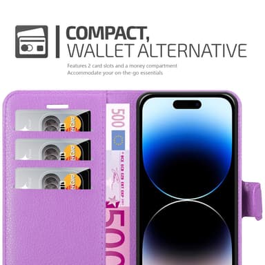 iPhone 14 PRO Deksel Etui Case (lilla)
