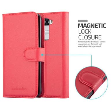 LG K7 2016 Deksel Etui Case (rød)