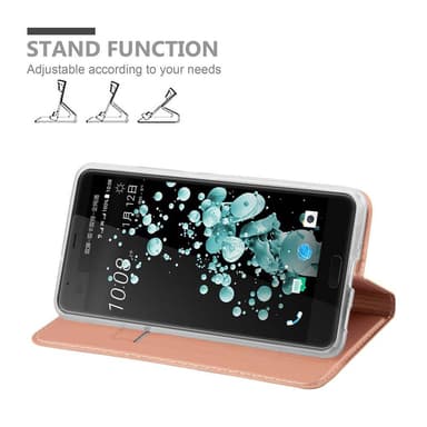 HTC U ULTRA lommebokdeksel etui (rosa)