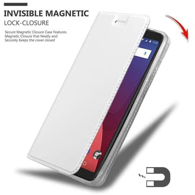 WIKO VIEW XL lommebokdeksel etui (sølv)