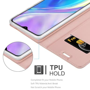 Realme X2 / XT / Oppo K5 lommebokdeksel etui (rosa)