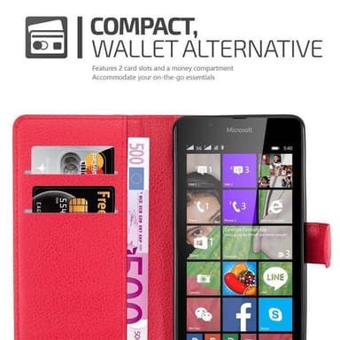 Nokia Lumia 540 Deksel Etui Case (rød)