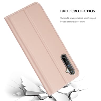Realme X2 / XT / Oppo K5 lommebokdeksel etui (rosa)