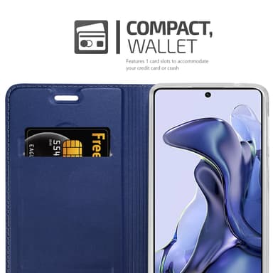 Xiaomi 11T / 11T PRO lommebokdeksel etui (blå)
