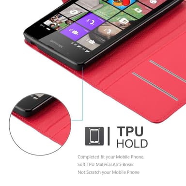 Nokia Lumia 540 Deksel Etui Case (rød)
