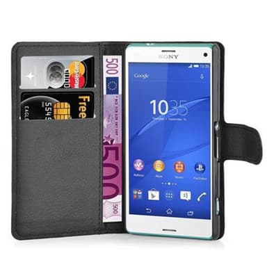 Sony Xperia Z3 COMPACT Deksel Etui Case (svart)