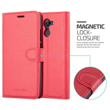 Huawei Enjoy 7 PLUS Deksel Etui Case (rød)
