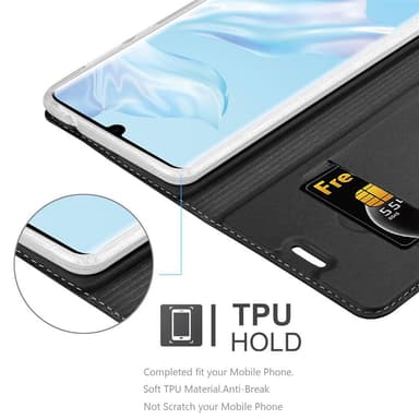 Huawei P30 PRO lommebokdeksel etui (svart)
