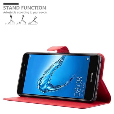 Huawei Enjoy 7 PLUS Deksel Etui Case (rød)