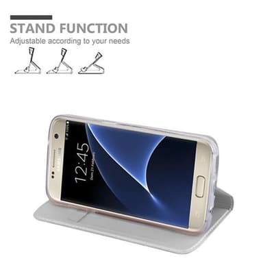 Samsung Galaxy S7 lommebokdeksel etui (sølv)