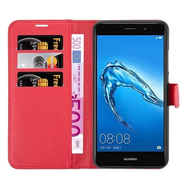 Huawei Enjoy 7 PLUS Deksel Etui Case (rød)