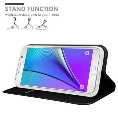 Samsung Galaxy NOTE 5 lommebokdeksel etui (svart)