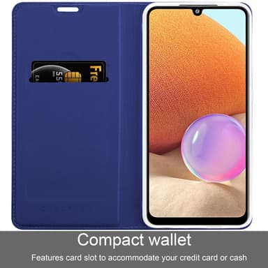 Samsung Galaxy A32 4G lommebokdeksel etui (blå)