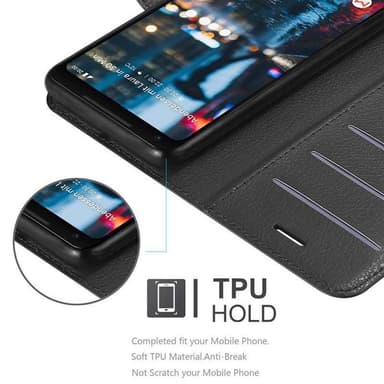 Google PIXEL 2 XL Deksel Etui Case (svart)