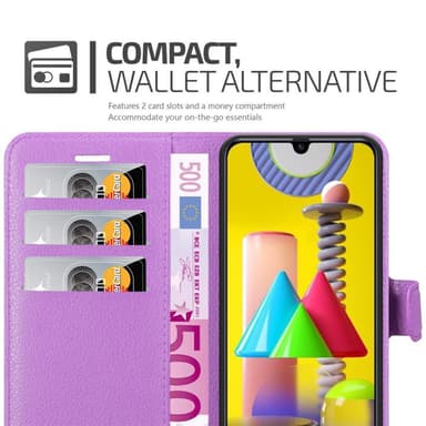 Samsung Galaxy M31 Deksel Etui Case (lilla)