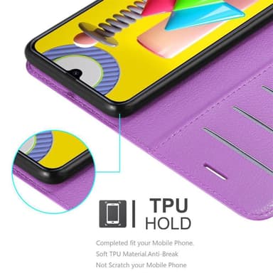 Samsung Galaxy M31 Deksel Etui Case (lilla)