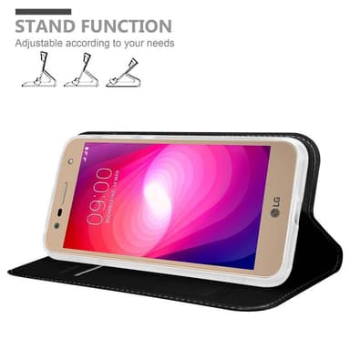 LG X POWER 2 lommebokdeksel etui (svart)