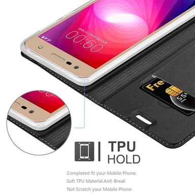 LG X POWER 2 lommebokdeksel etui (svart)