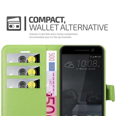HTC ONE M10 Deksel Etui Case (grønn)