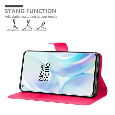 OnePlus 8 Deksel Etui Case (rosa)