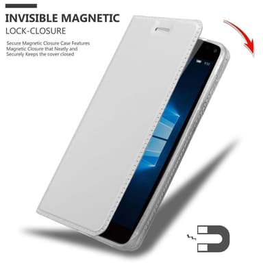Nokia Lumia 950 XL lommebokdeksel etui (sølv)