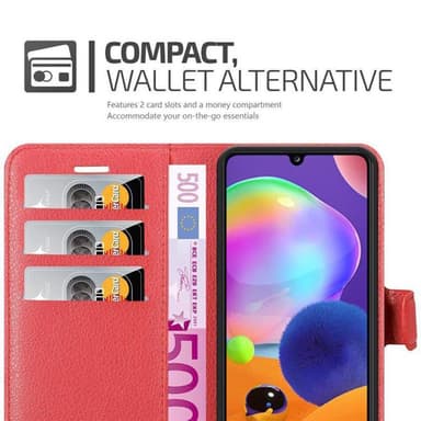 Samsung Galaxy A31 Deksel Etui Case (rød)