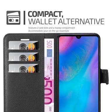 Huawei P30 Deksel Etui Case (svart)