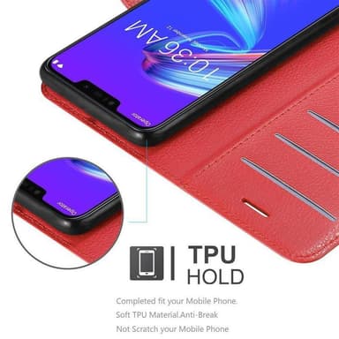 Asus ZenFone MAX M2 Deksel Etui Case (rød)